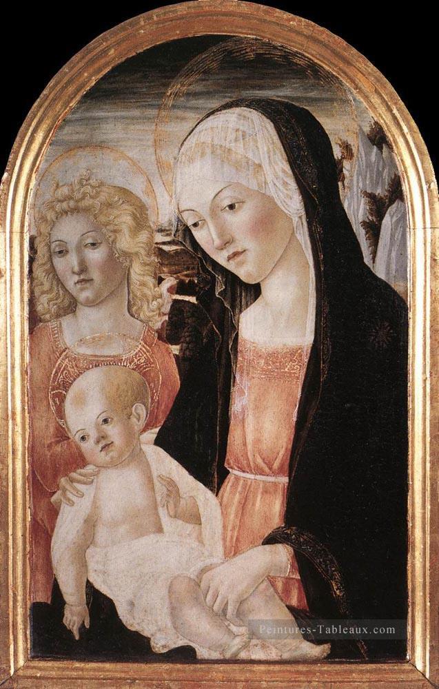 Vierge à l’Enfant avec un ange siennois Francesco di Giorgio Peintures à l'huile